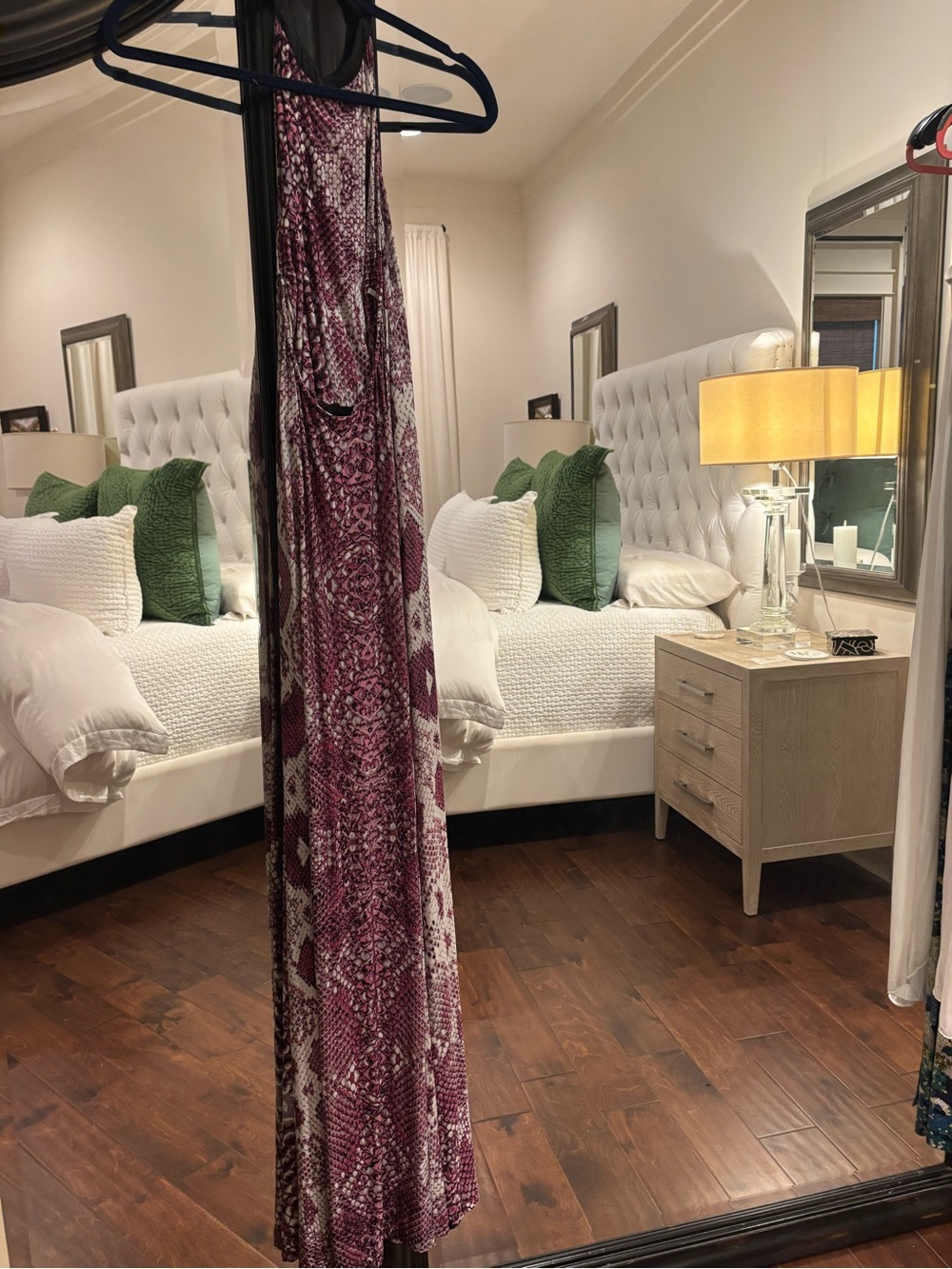 Guess by Marciano Lattice Neck Snake Print Maxi Dress SZ XS - Picture 5 of 10